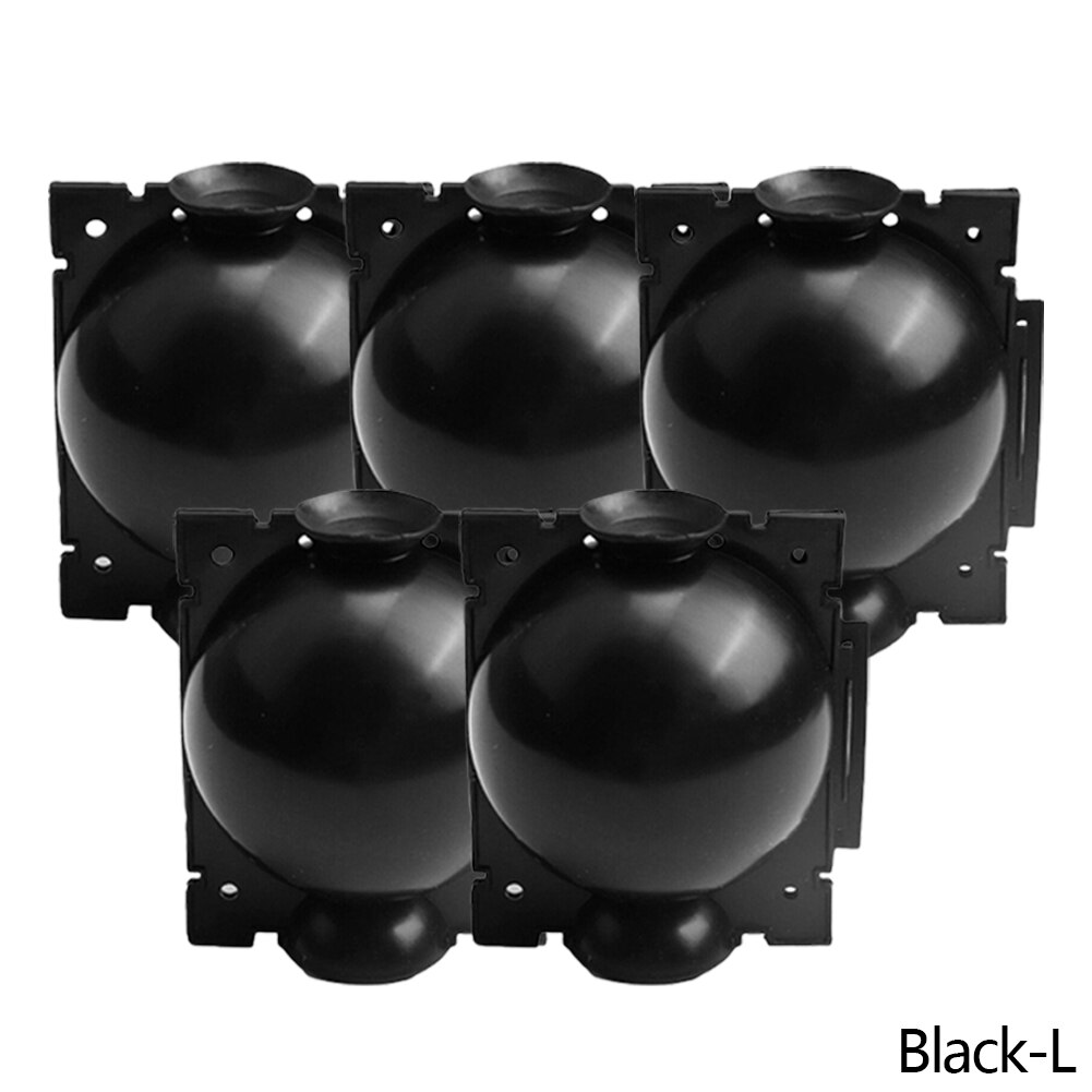 Dispositivo de estratificación de aire de 5 piezas, caja de enraizamiento de plantas de alta presión, injerto, Bola de crecimiento de cría, crecimiento de árboles jóvenes de jardín: Black-L