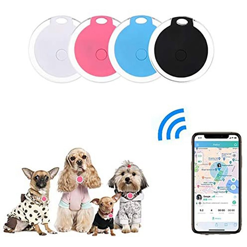Gps-hunde-tracker, intelligenter bluetooth-tracker & bluetooth-schlüsselfinder, drahtloses anti-verlust-alarm-sensorgerät für kinder und haustiere