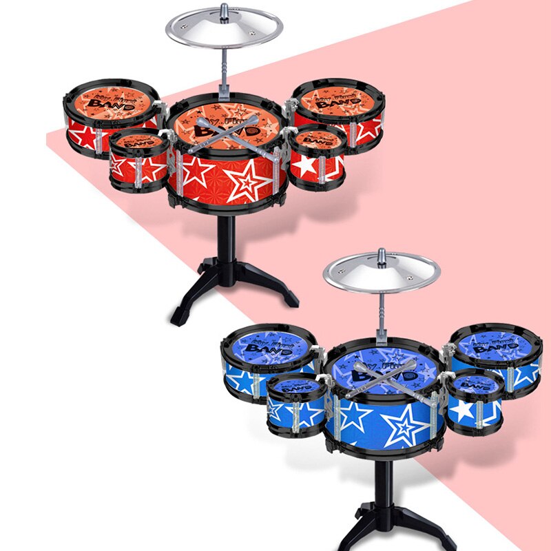 Kinderen Jazz Drums Jongens Vroege Onderwijs Educatief Speelgoed Oefening Coördinatie Hands-On Vermogen Muziekinstrument Drum Sets,