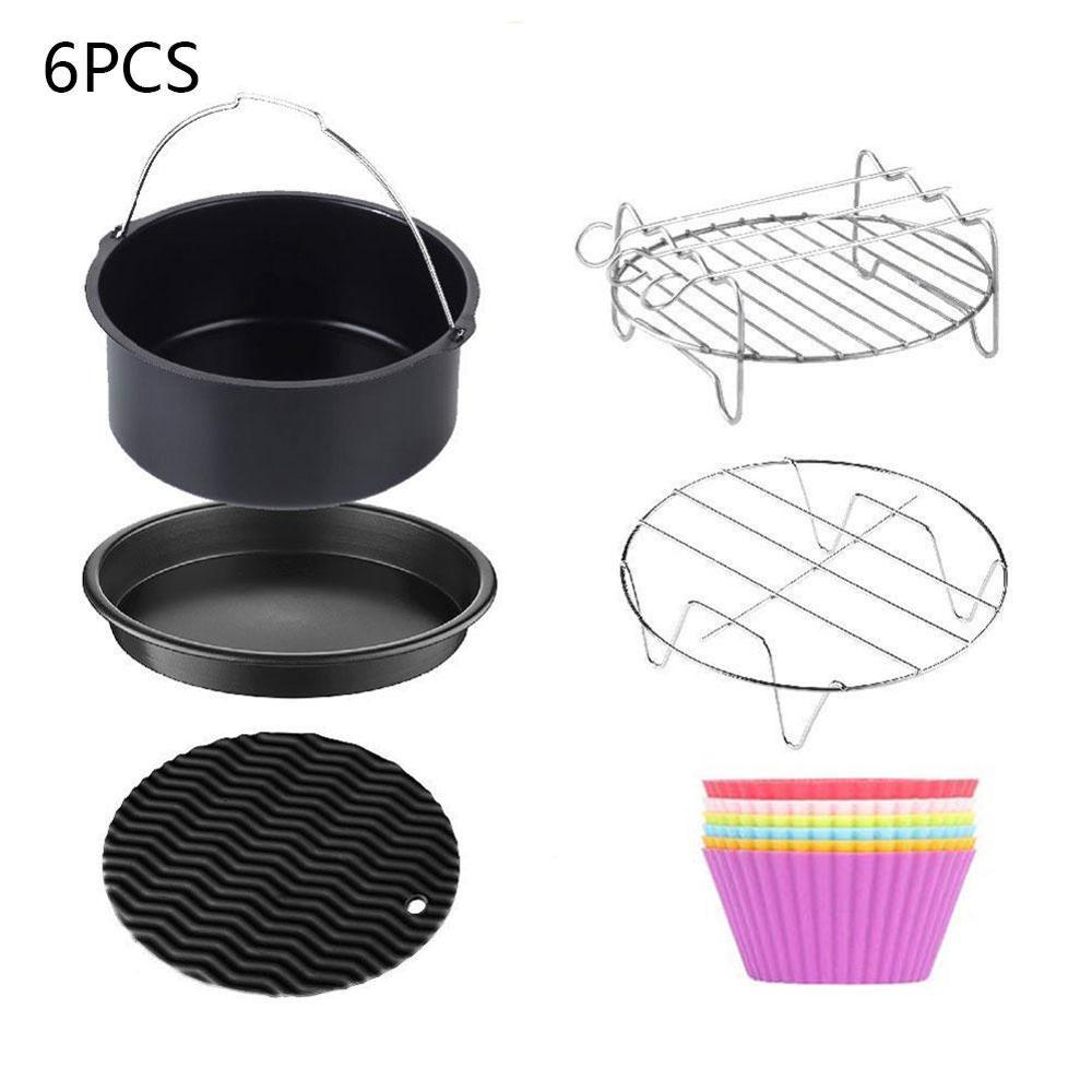 Air Fryer Accessories for Gowise Phillips Cozyna and Secura, Set of 7, all Airfryer electric fryer 5.3QT to 5.8QT