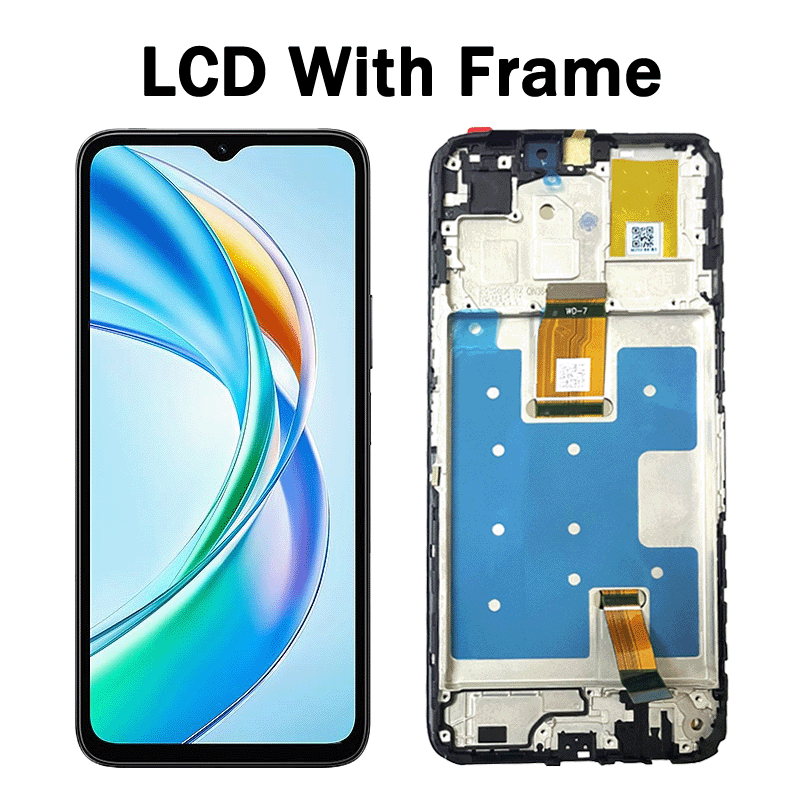 Pantalla de 6,56 pulgadas para Huawei Honor X5b pantalla LCD con marco pantalla táctil digitalizador para Honor X5B Plus pantalla de visualización: Índigo