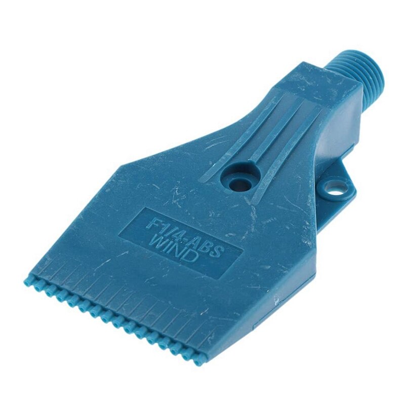 2 Stuks Lucht Blazen Nozzle 1/4 Inch Buitendraad Fan Nozzle Wind Jet Sproeikop 3 Gat Platte En Ronde vorm Nozzle