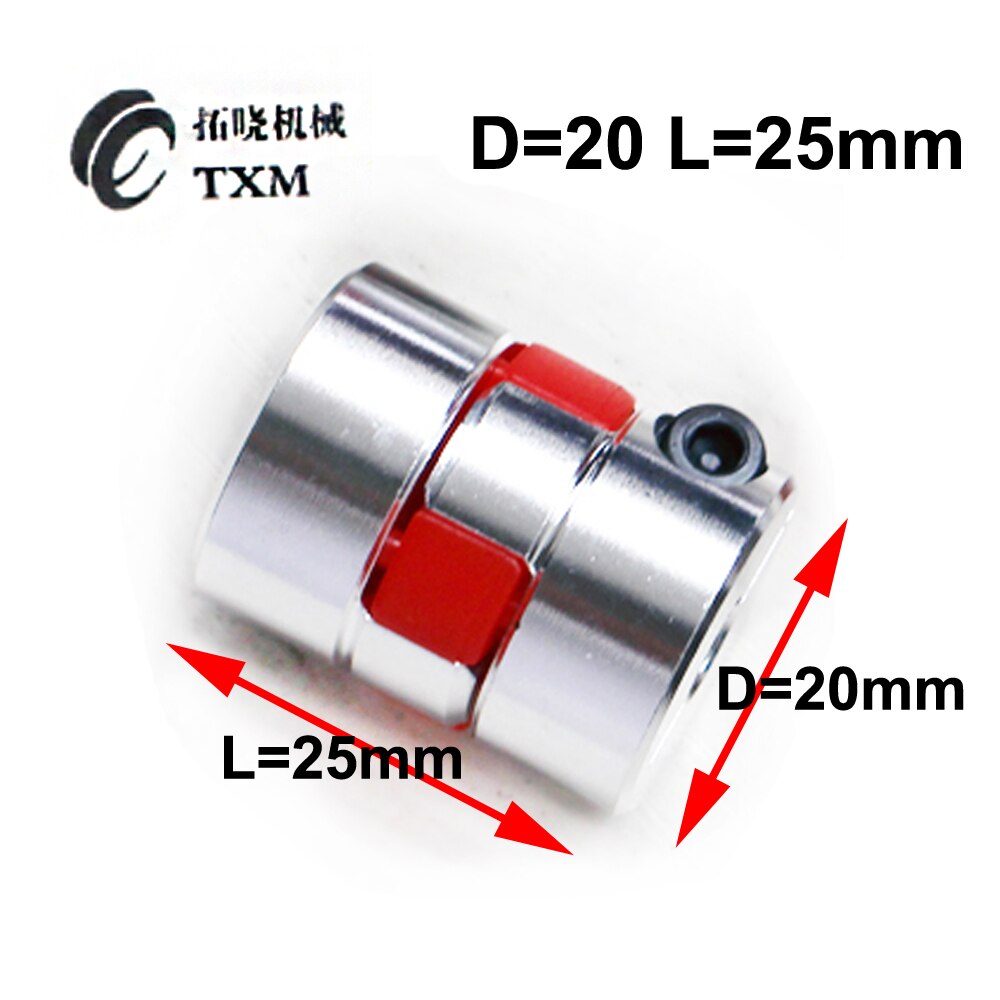 1PC 5MM to 8MM Flexible Jaw Spider Coupler Stepper Motor Shaft Coupling 5*8 MM Diameter 20MM Length 25 MM