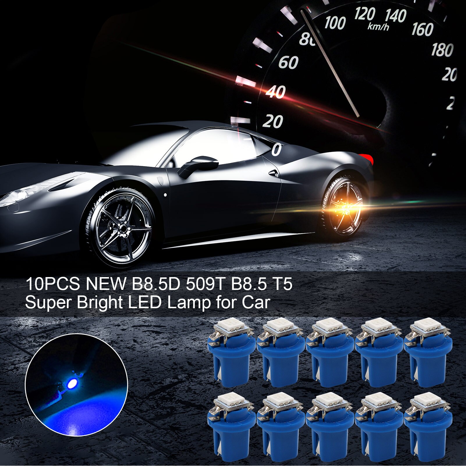 12V Led Bulb Dash Lights LED Lamp Dashboard Light Bulbs Kit For Instrument Panel Cluster Gauge 10PCS