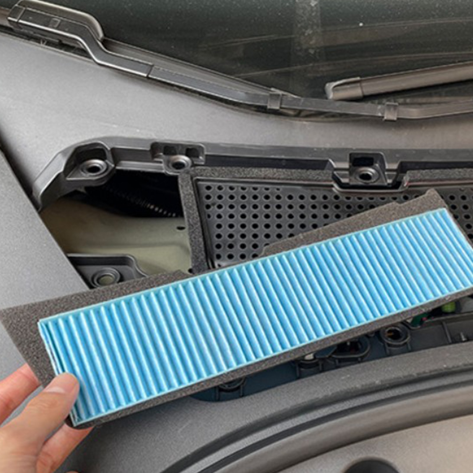 Filtro de entrada de aire acondicionado, accesorios de repuesto para Tesla , Modelo 3, kit de entrada de aire, 3.94x9.84x0.20 pulgadas