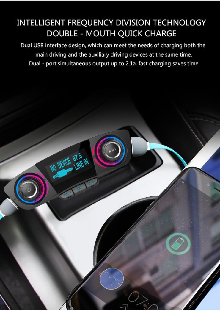 FM Transmitter Aux Modulator BT06 Bluetooth 4.0 Car Audio MP3 Player Hands-Free Car Kit Wireless Radio Audio Adapter Charger
