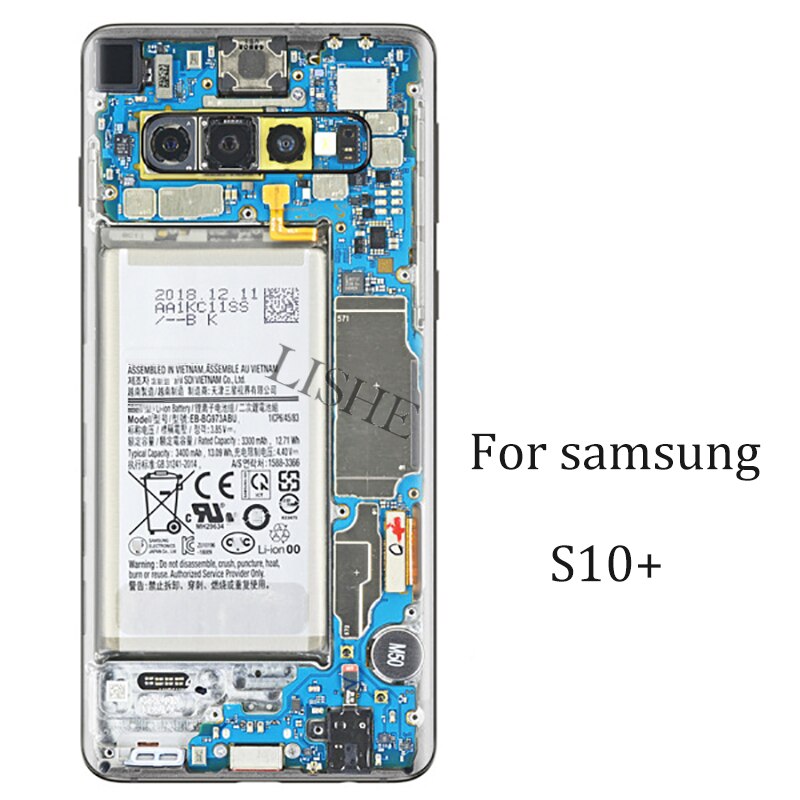 Unique Phone Sticker For Samsung S10 S10+ S10e Back Skin Protector Waterproof Battery Component Look Decoration Stickers: For Samsung S10 Plus