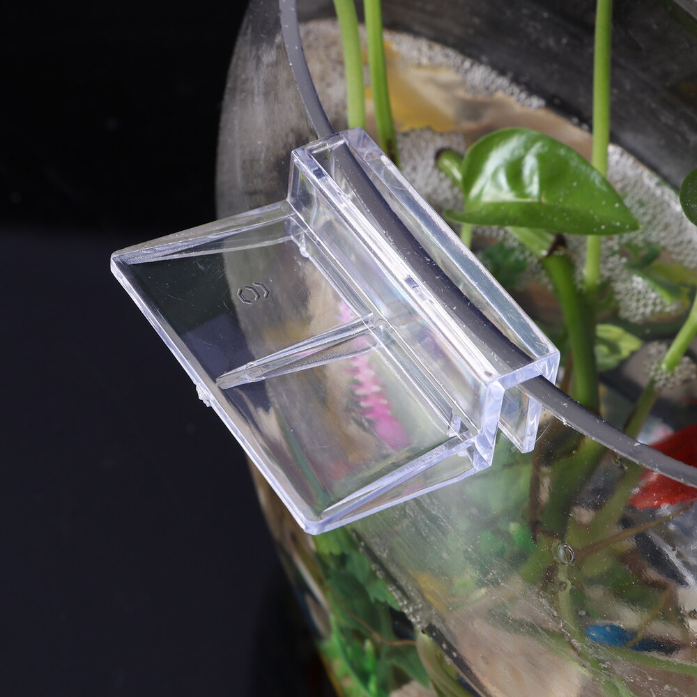 4Pcs 6mm Acrylic Aquarium Clips Clear Glass Cover Boards Bracket Shelves Support Holders