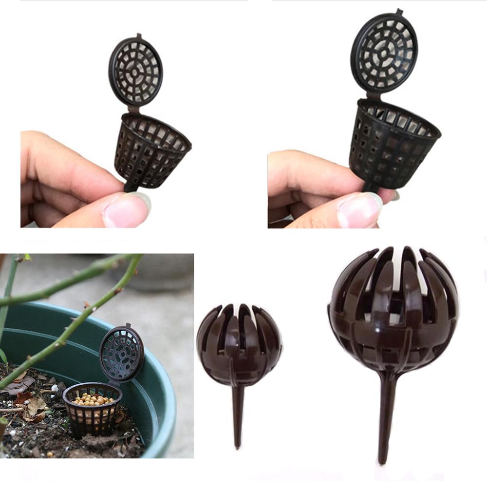 10 unids/lote abono de bonsái cubierta de cesta contenedor de fertilizante de plantas orgánicas caja maceta de vivero de jardín herramientas de Bonsai