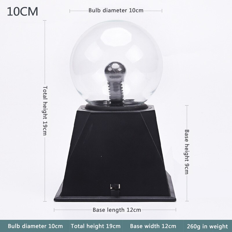 Novelty Plasma Ball Lamp Touch Lava Lamp LED Magic Night Light USB 3/4/5/6inch Kids Christmas Bedroom Decor Lighting: USB 5V / 4 Inch