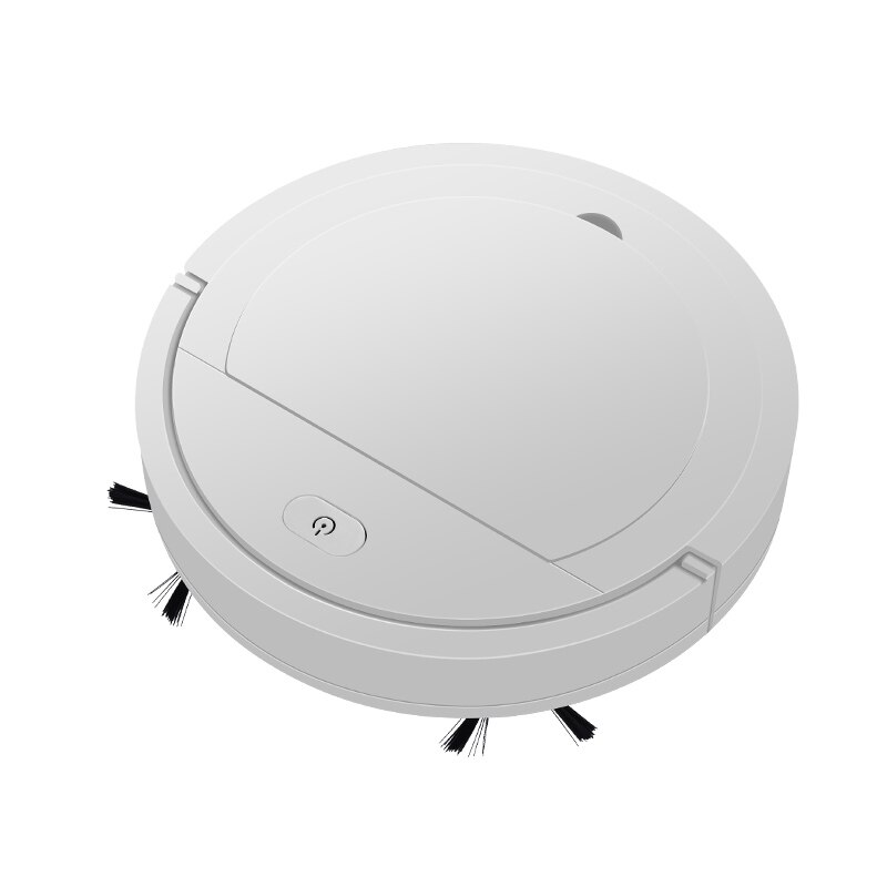 Vloerreinigingsmachine, oplaadbaar, 1200 mah, compacte vloerreinigingsrobot, slimme reinigingsveger, vloerreinigingsmachine: Wit