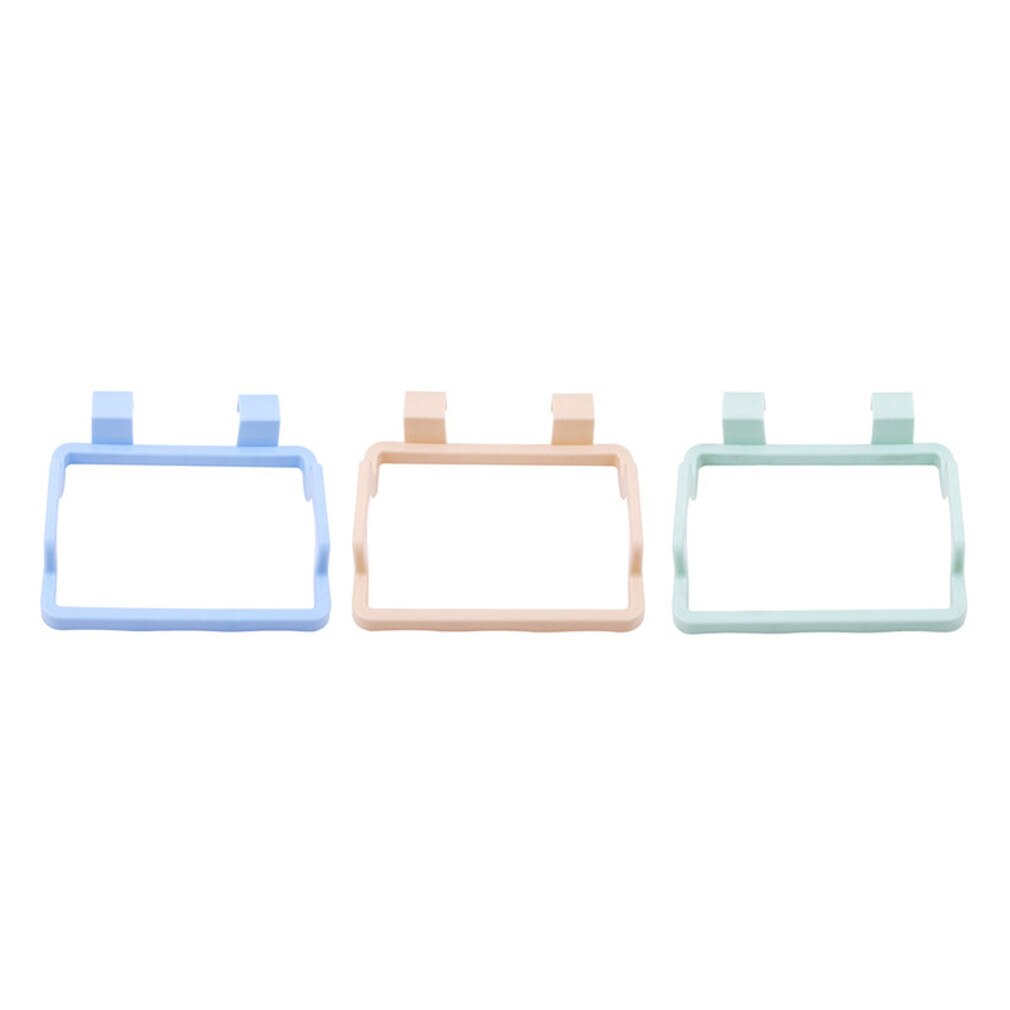 Portable Kitchen Cabinet Trash Rack Cupboard Door Back Hanging Trash Rack Storage Rack Holder Kitchen Gadgets Plastic