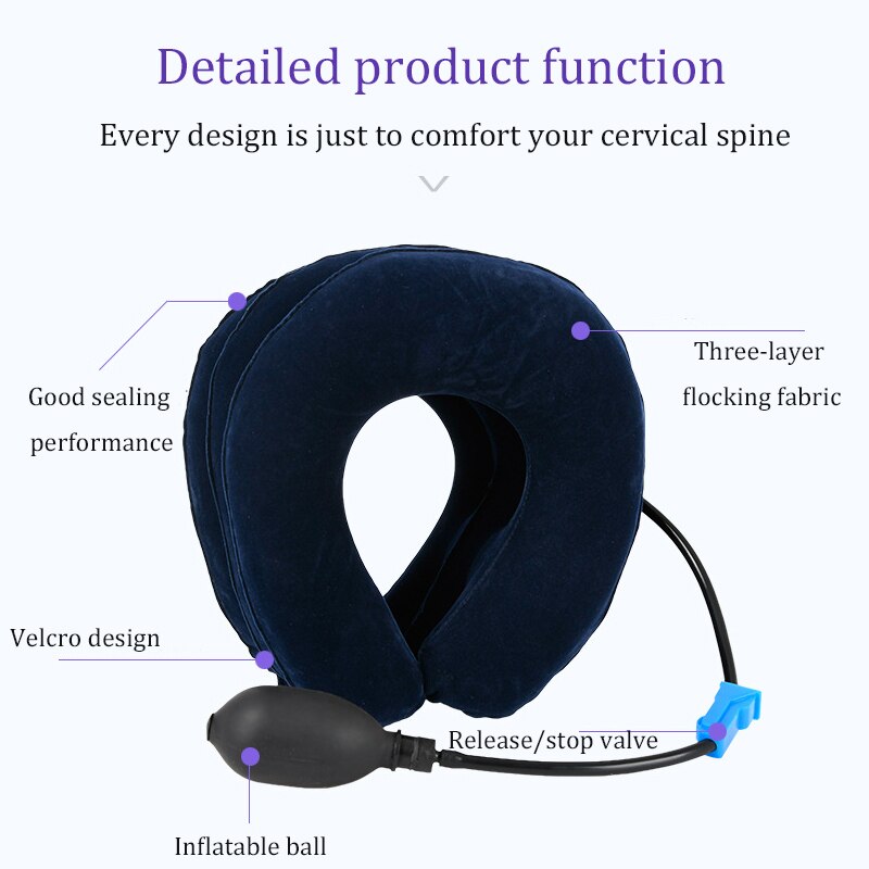 Portable Inflatable Neck Traction Cervical Correct... – Grandado