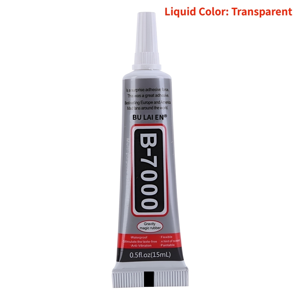 15ML 50ML 110ML B-7000 Clear Contact Phone Repair Adhesive Universal Glass Plastic DIY Glue T7000 with Precision Applicator Glue: WHITE