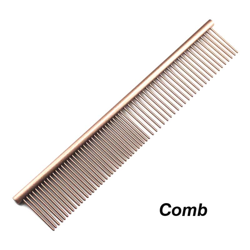 7.0inch pet grooming scissors set straight cut teeth cut fish bone scissors prt grooming: Comb