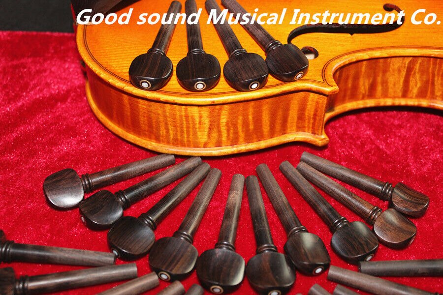 20 pcs unstained ebony viola tuning pegs viola parts accessories