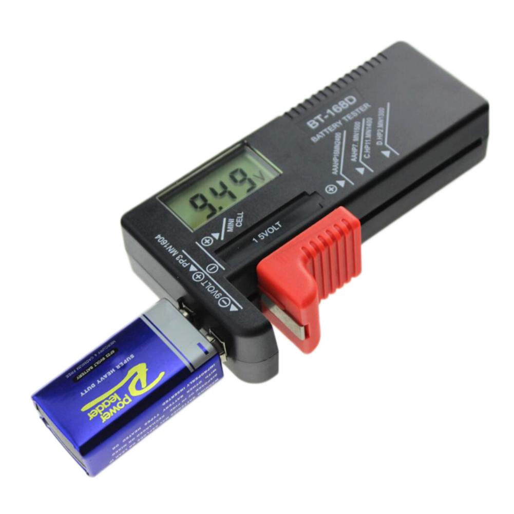 Battery Tester Battery Diagnostic Tool Digital Display Checks Power Levels for 1.5 V 9 V Batteries Battery Charge Indicator