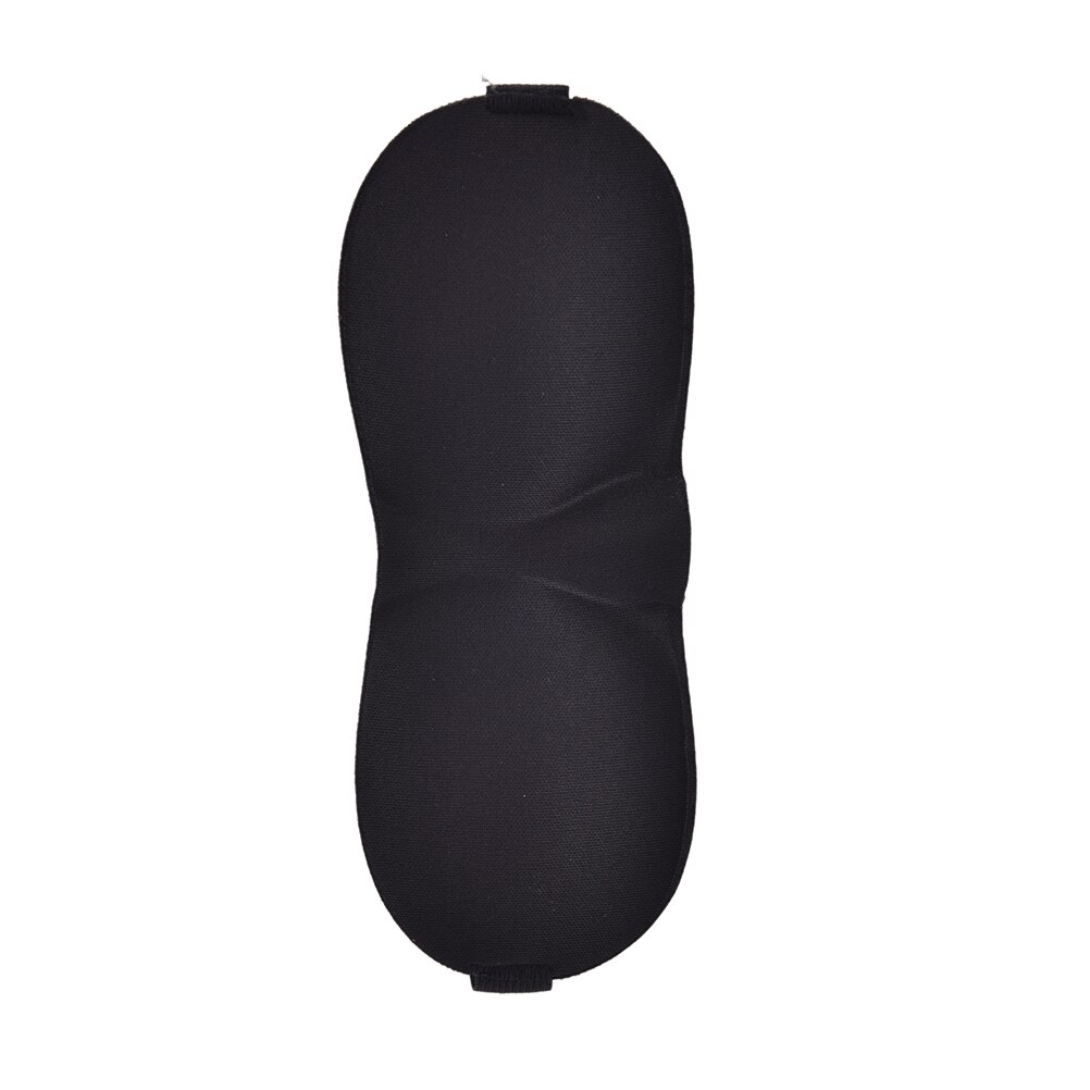 1pcs Sleep Mask 7 Colors 3D Eye Mask Night Relax Sleep Soft Padded Shade Cover Sleeping Blindfold 23*9cm: Black