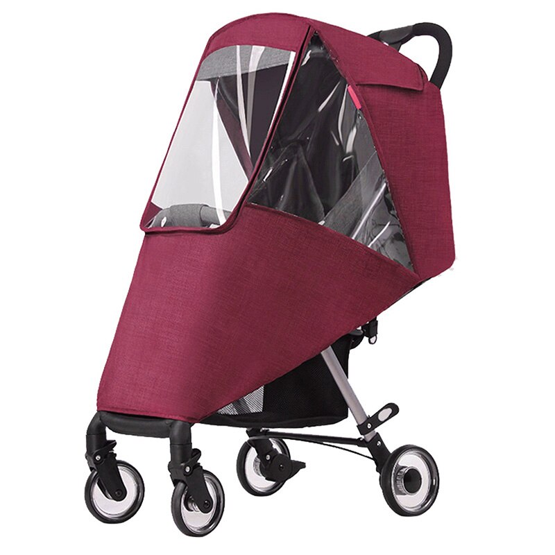 Waterproof Rain Cover for Baby Winter Wind Dust Shield Pushchair Raincoat Rain Cover Stroller Infants Pram Accessories: Red Rain Cover