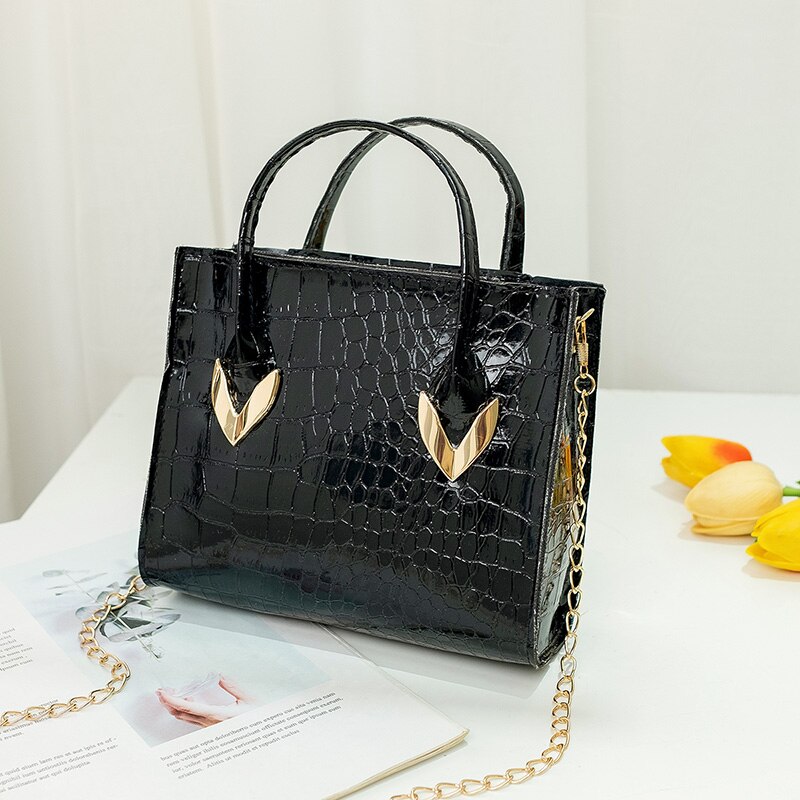 Personality Daily Small Bag Lady PU Magic Color Rhombus Single Shoulder Bag Multi-Function Messenger Bag Women Handbag: black 3
