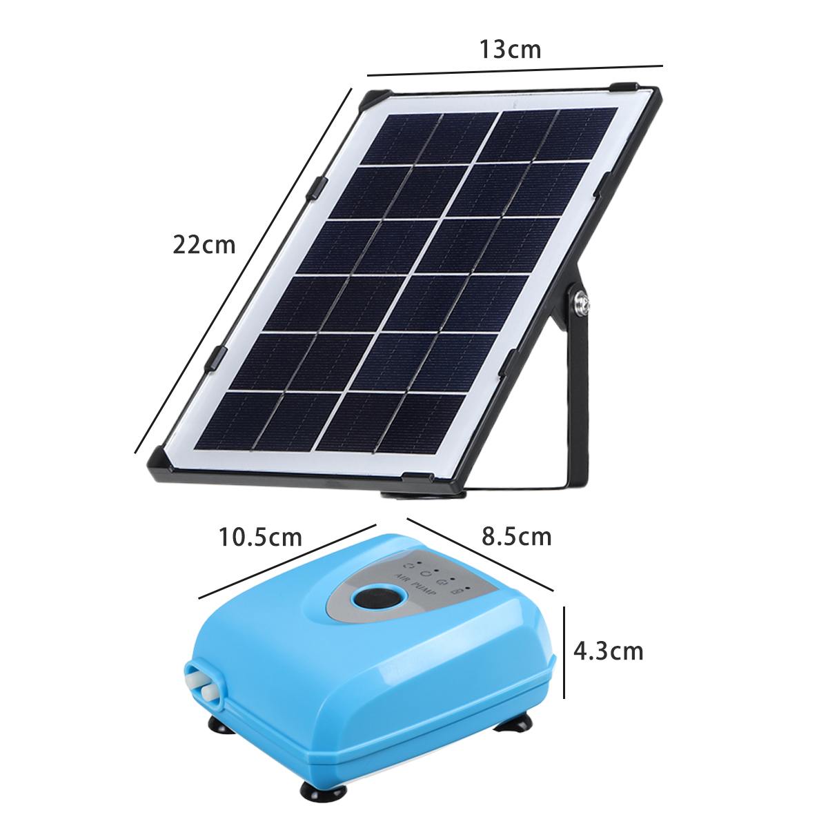 Solpanel akvarie luftpumpe akvarium mini lydløs kompressor akvarium iltpumpe oxygenator belufter udendørs hjem