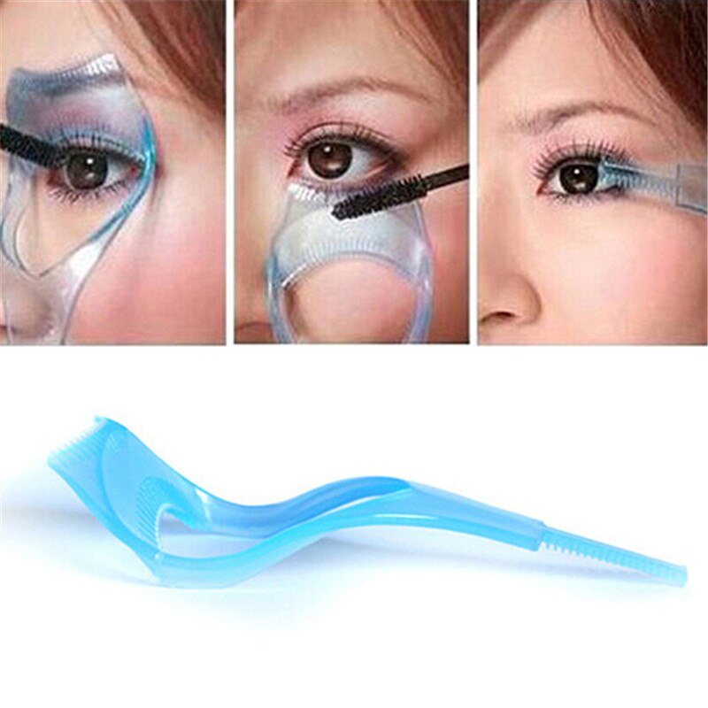 3 in 1 Mascara Shield Guard Wimper Kam Applicator Guide Card Make-Up Tool