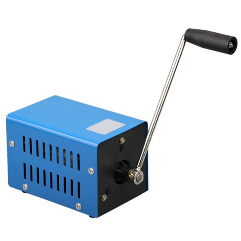 Dinamo de manivela manual de emergencia, cargador de alta potencia, generador de manivela portátil de carga USB para acampar al aire libre