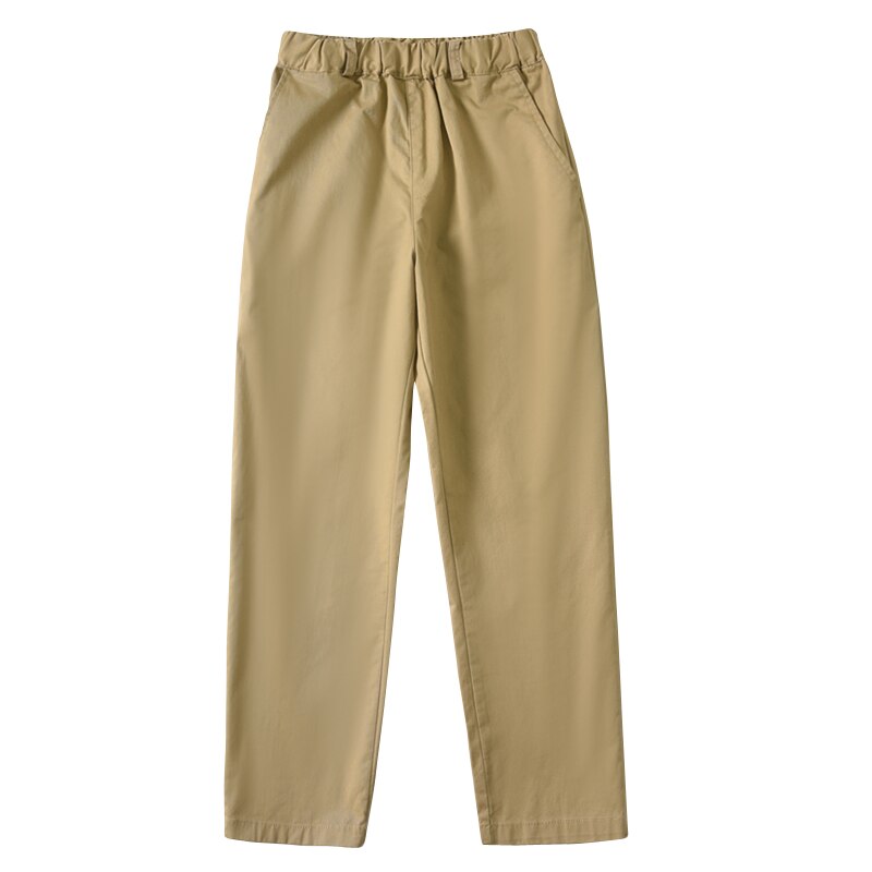 Pantalones de uniforme escolar para niños, pantalón informal fino, azul oscuro/caqui, de algodón, para adolescentes, 8, 10, 12 y 14 años, Verano