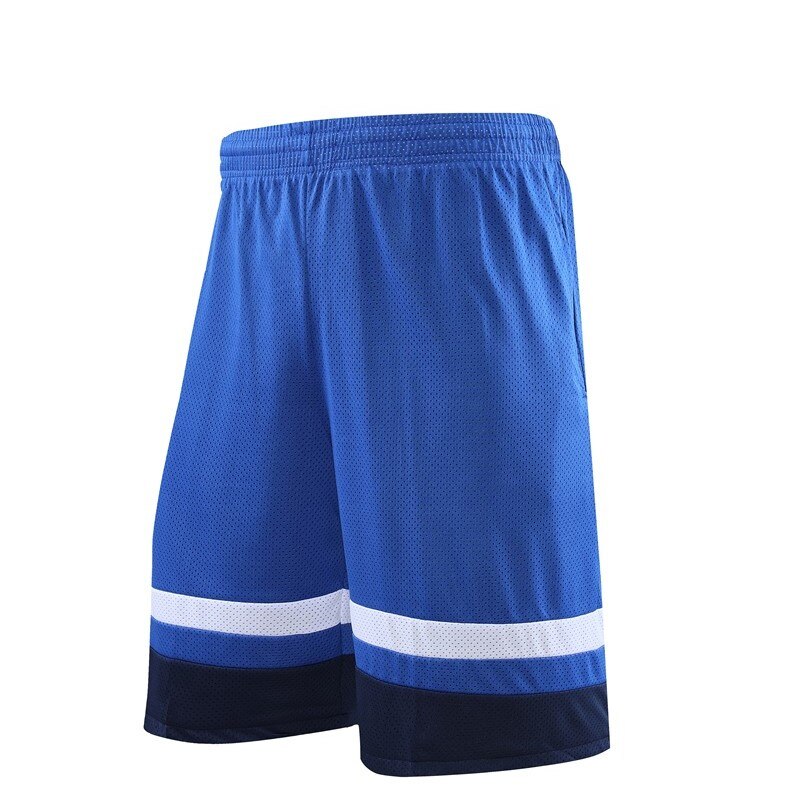 HOWE AO Summer Men's Basketball Shorts Breathable Running Fitness Shorts With Pockets Drawstring Sports short: Blue / XL