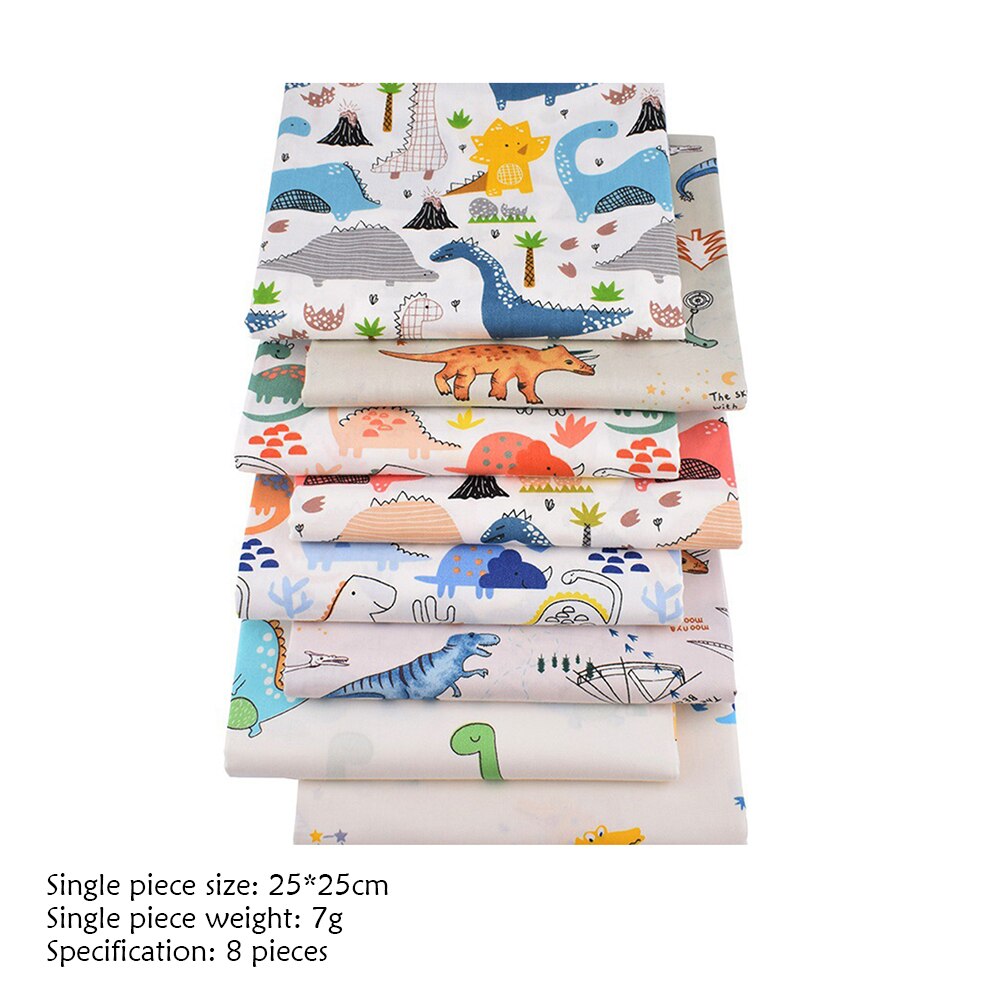 8 Stuks Zachte Ademend Katoen Doeken Patchwork Textiel Materiaal Gedrukt Doek Naaien Quilten Stof Voor Patchwork Diy Handgemaakte