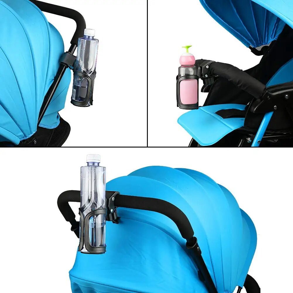 Kinderwagen Flessenhouder Fiets Bekerhouder Universele Bekerhouder voor Kinderwagen Fiets Rolstoel Scooter 360 Graden Draaibaar
