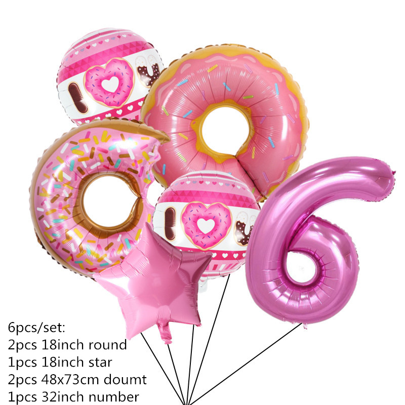 Donuts Dinner Plates Party Supplies Tableware Napkins Tablecloth Balloons Donut Grow Up Birthday Party Baby Shower Decorations