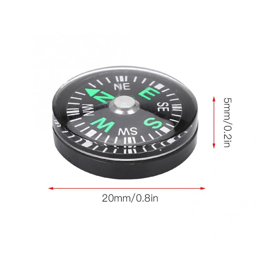12pcs 20mm Mini Pocket Camping Compass Liquid Filled Button Compass Outdoor Survival Button Compass Hiking Navigation Guider