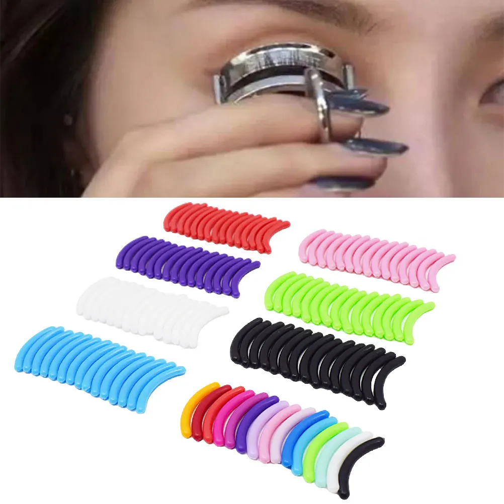 Almofadas de substituição para modelador de cílios, tipo universal, curvador de borracha elástica alta, ferramenta de beleza, substituição de maquiagem, 20 peças