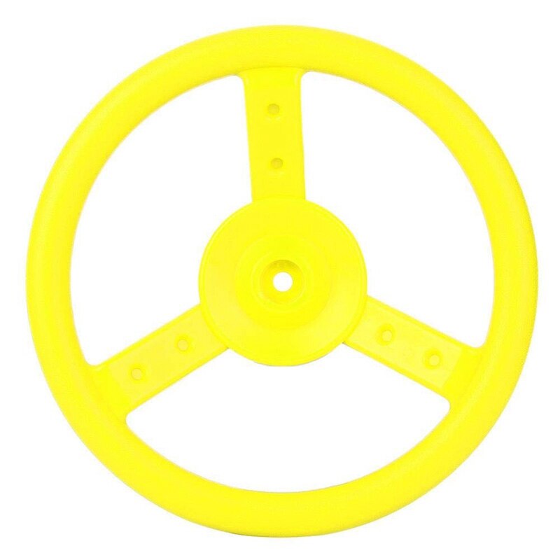 Yellow Plastic Steering Wheel Children's Game Small Steering Wheel perfect for Kids Children Climbing Frame Tree House Play Hous