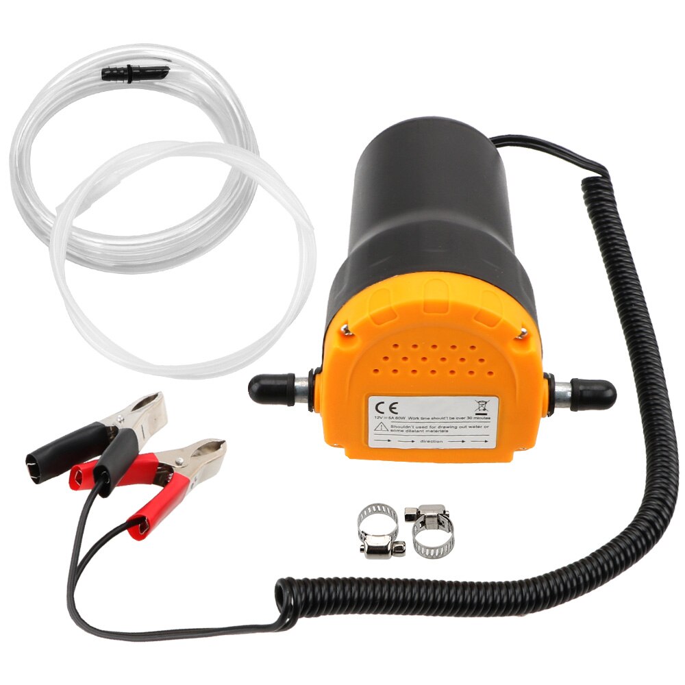 Oil Fluid Pump Extractor Electric Automatic Fuel Transfer Pump Suction Transfer Pump 12V 60W Exchange Transfer Pump
