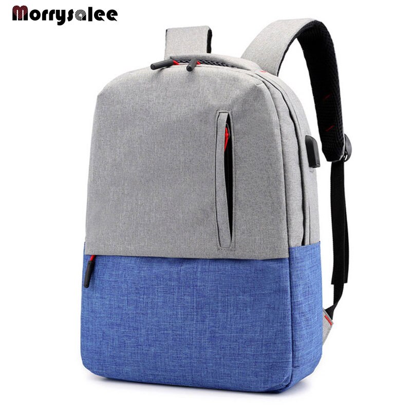 Rugzak Mannen School Student Loptop Backbags Voor Ipad Usb Rugzak Reizen Business Daypacks Mochila Hombre Back Pack: blue