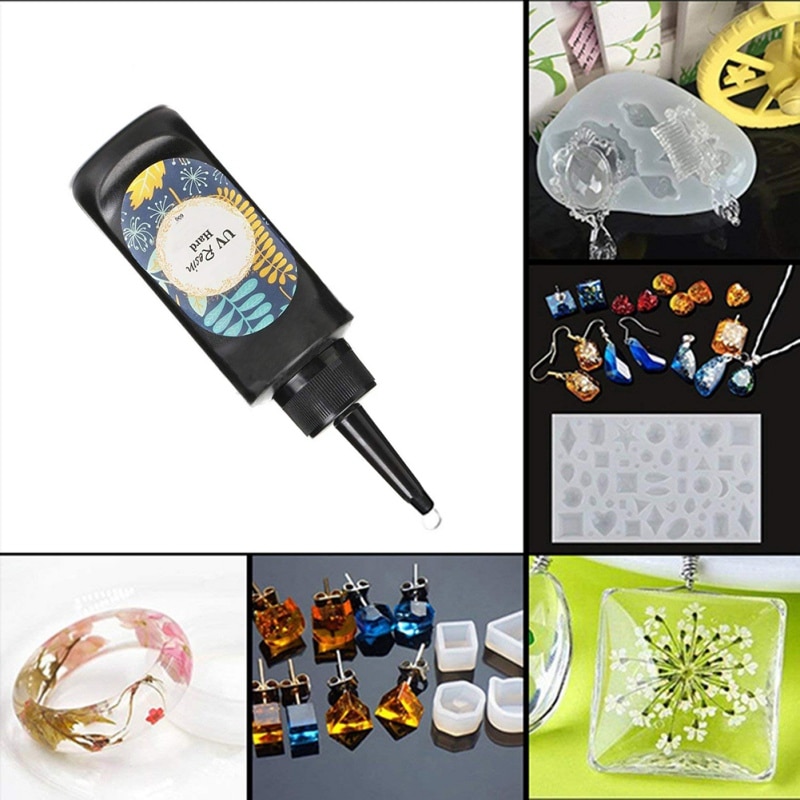 UV Resin Epoxy DIY Jewelry Making Transparent Hard Curing Activated Craft Home Garden Arts Crafts Sewing DIY Craft Supplies