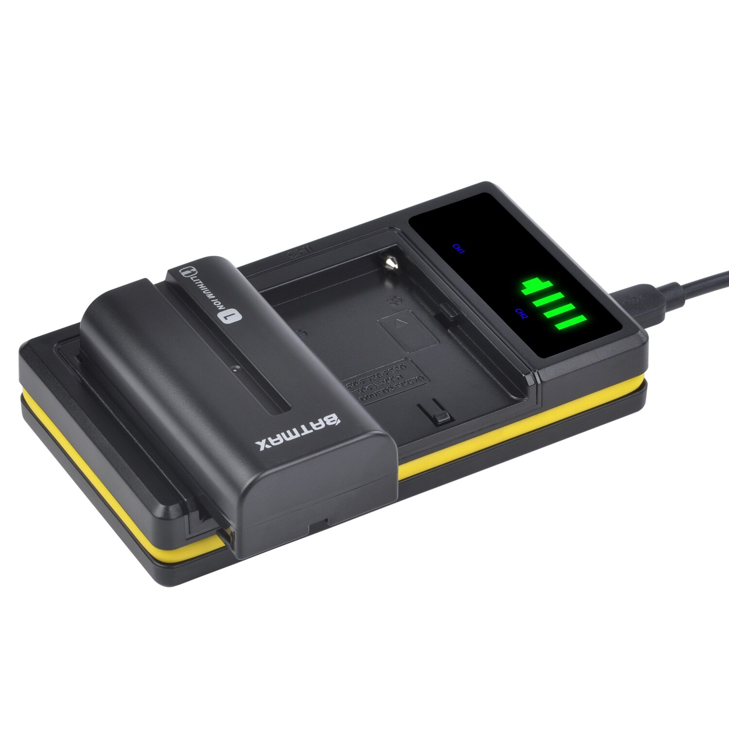 Batmax NP-F550 NP-F570 Batterij + Led Usb Dual Charger Voor Yongnuo Viltrox Camera Video Licht YN300 Ii YN300 Iii YN600 air T119S