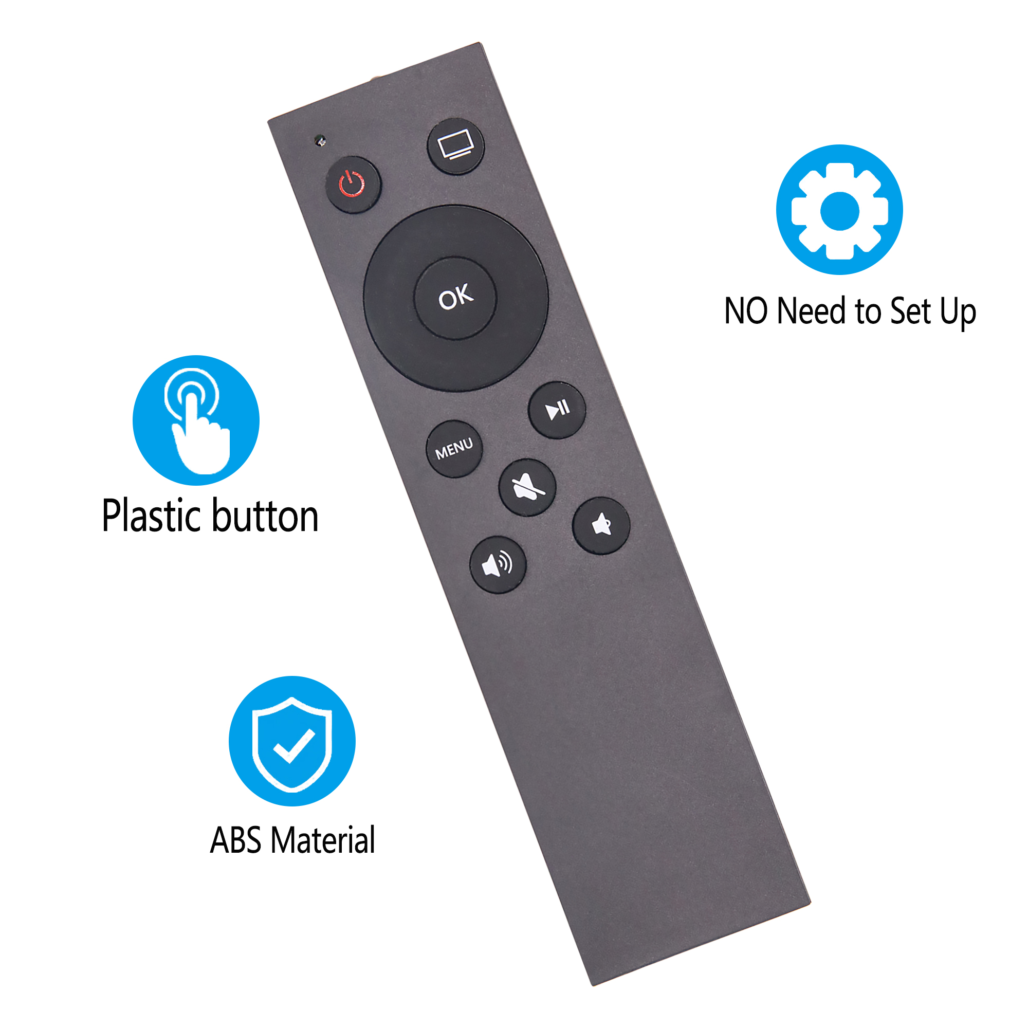 Mando a distancia universal para Apple TV 4K/Apple TV Gen 1 2 3/ Apple TV HD A2169 A1842 A1625 A1427 A1469 A1378 A1218 sin botón de voz