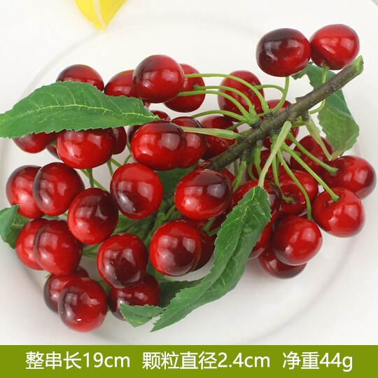 Artificial Decorations Fruits Simulation Litchi Longan Bayberry Orange String Tomatoes Model Party Decoration Miniatures Props: Light Pink