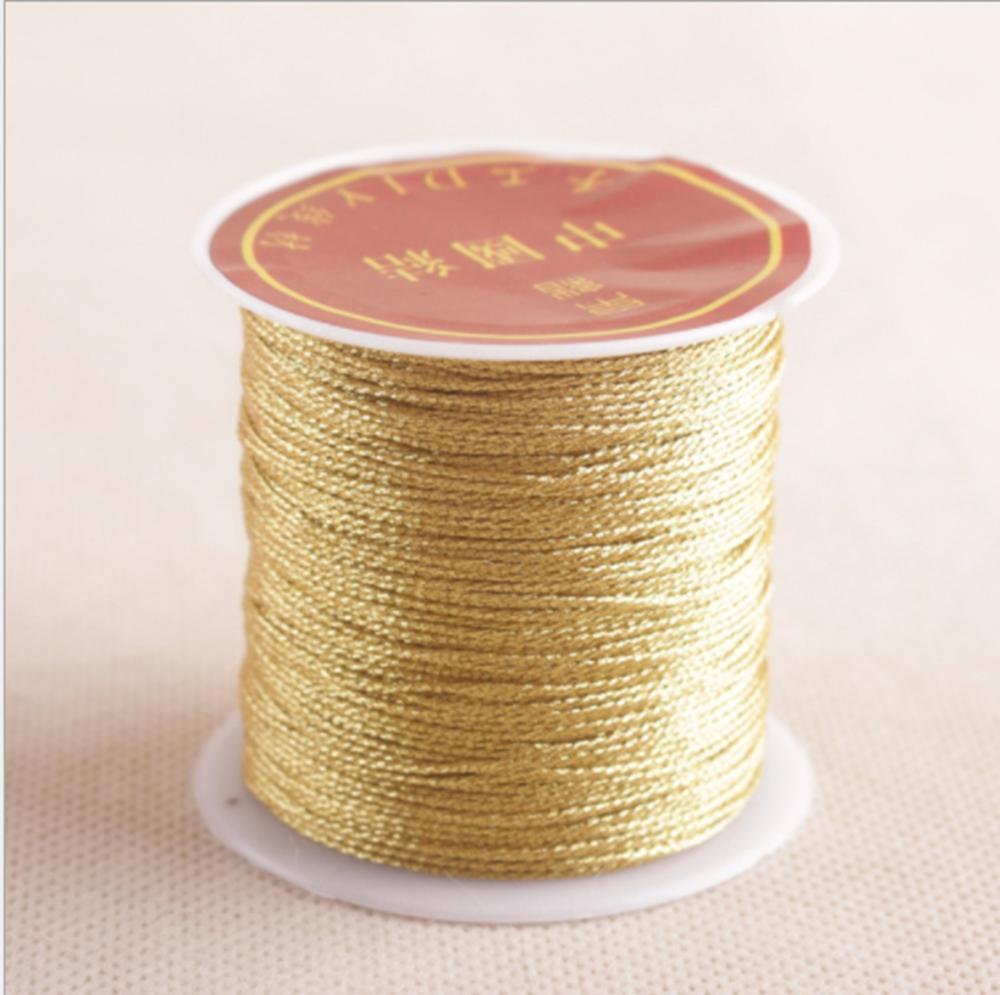 Gold Silver Color 100m/roll Durable Overlocking Sewing Machine Threads Polyester Cross Stitch Strong Threads for Sewing Supplies