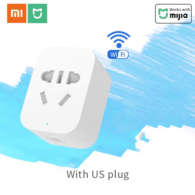 Xiaomi Mi Smart Socket Mijia Smart home plug wifi or ZigBee Version APP Remote Control Power Detection Work with Mi home APP: WiFi Socket US