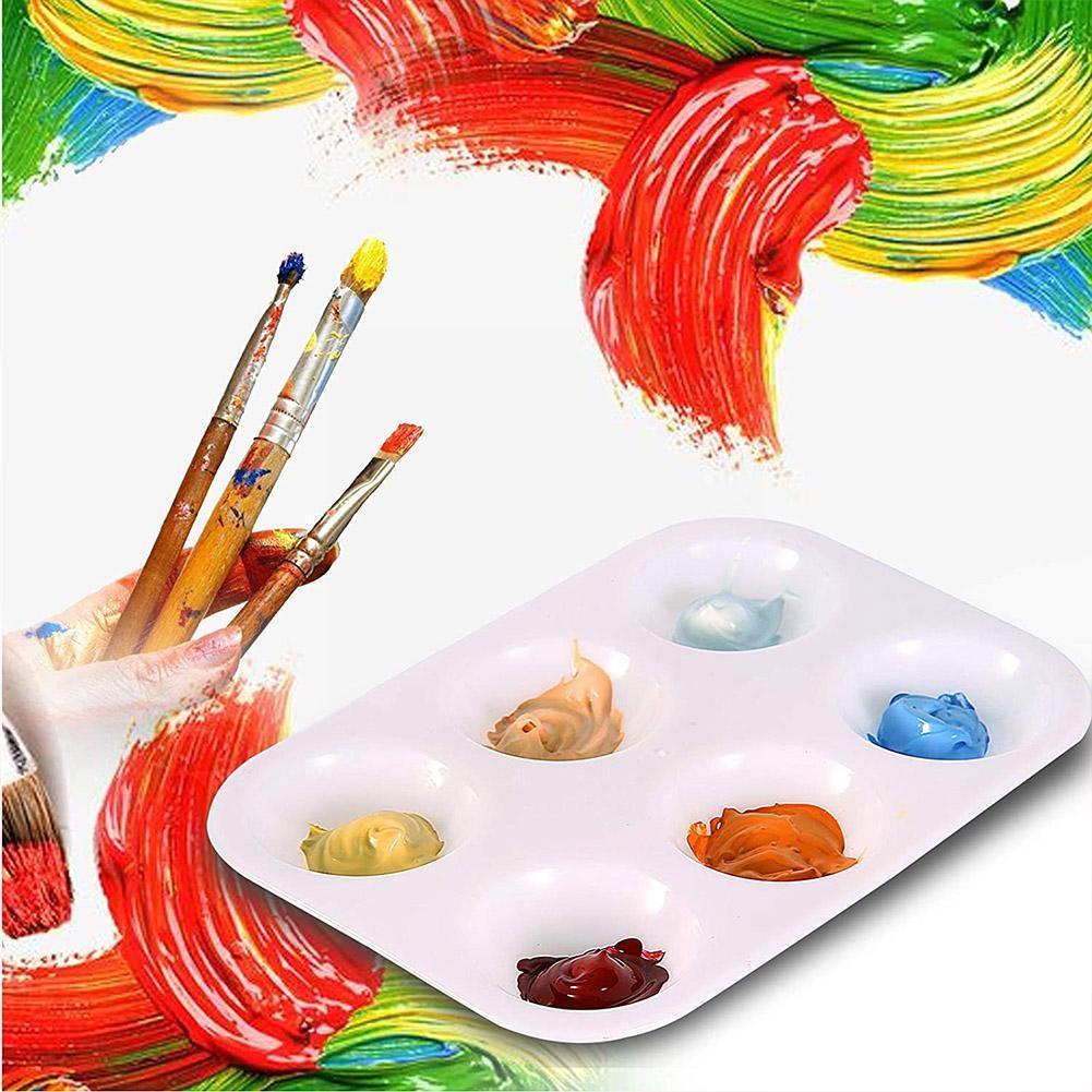 Art Student Verf Palet Lade Acryl Aquarel Gouache Diy Kunst Om Art Wit Palet Gereedschap Palet Schoon Painti h7h0