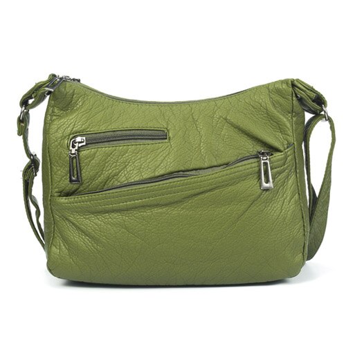 Annmouler Frauen Umhängetasche Tasche Grün Schulter Tasche Weichen PU Leder Messenger Tasche Multi-taschen Frauen Handtasche Geldbörse Zipper: Default Title