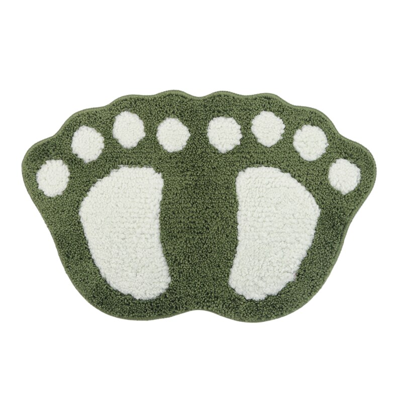 Bathroom Mat Set Carpet Bathroom Floor Rug Anti-slip Rugs Toilet Bath Mat Non Slip Bathroom Set Rug: green