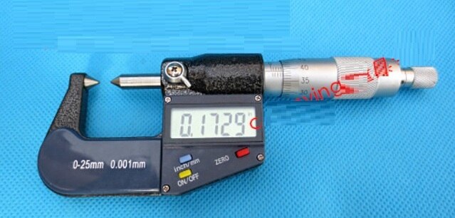 0-75MM 0.001 precision digital display micrometer screw gauge screw-thread outside micrometer stai