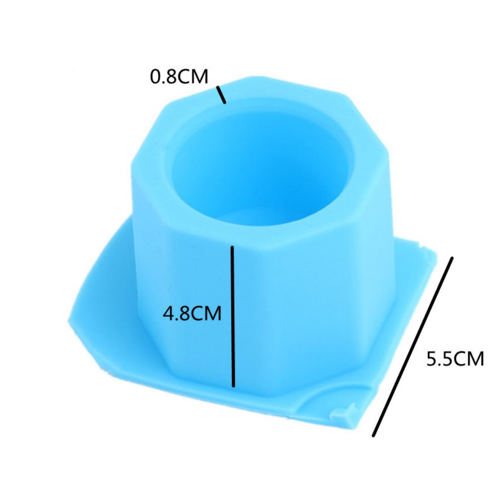 3D Circular Candle Jar Mold, DIY Concrete Circular Bottle Making Mold, Used To Store Candle Holders, Jewelry Boxes, And Vases: DARK GRAY