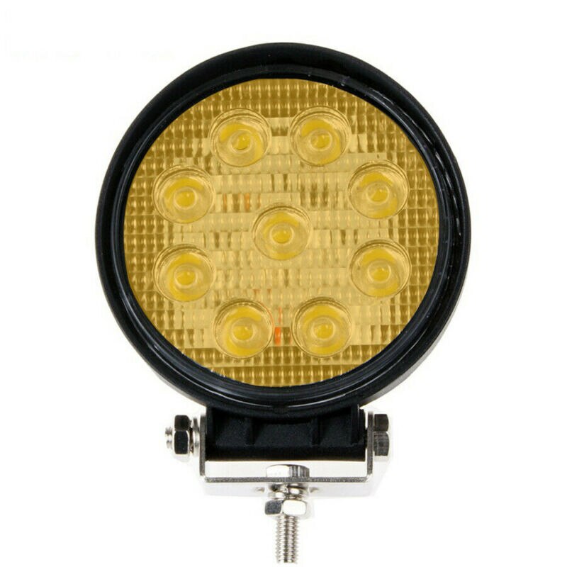Light Car Light Bar Spot Offroad Driving Fog Lamp 12V-24V 3000K Amber 4-Inch 27W Amber LED