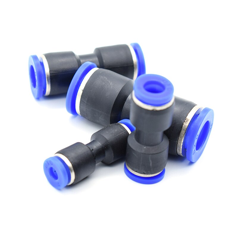 PU4 PU6 PU8 PU10 PU12 PU14 PU16 Pneumatische Montage 8Mm Tot 8Mm, buisleidingen Duw In Snelkoppeling Connector